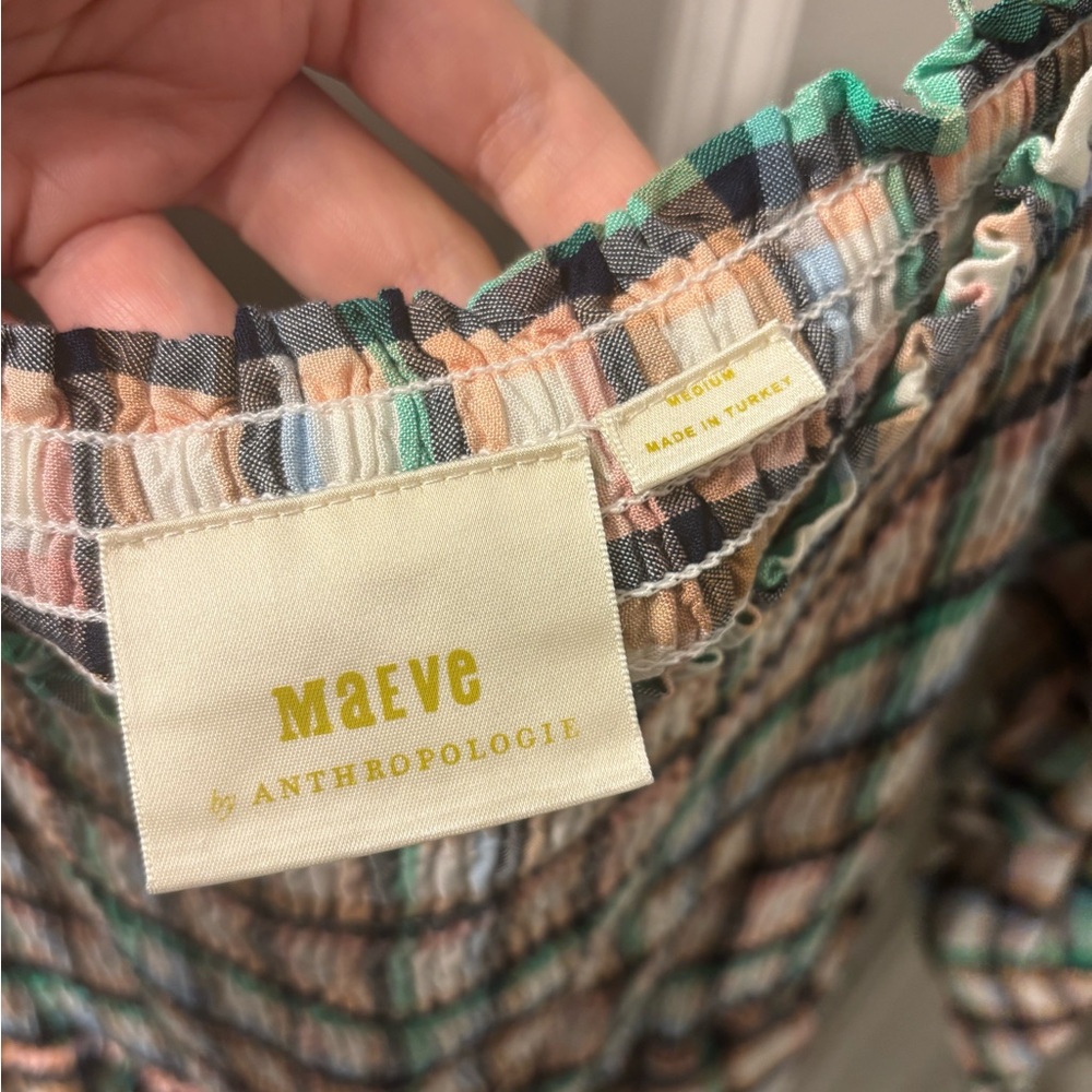 Cerie Plaid Smocked Dress - Picture 4 of 6